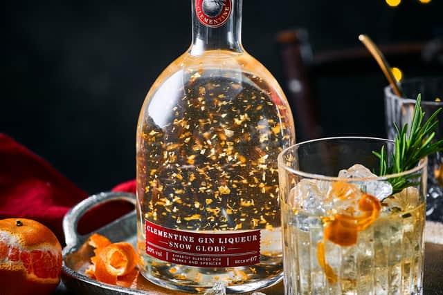 Snow globe liqueur is back this Christmas. Picture: M&S