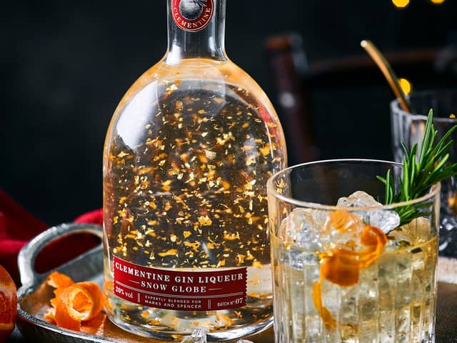 Snow globe liqueur is back this Christmas. Picture: M&S