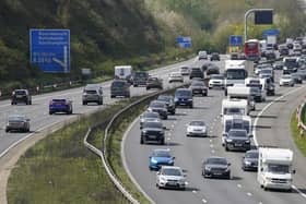 Drivers on the M3 are facing delays following a crash.