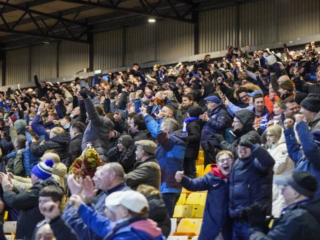 Around 1,800 Pompey fans were in raucous voice in the 1-0 victory at Port Vale.