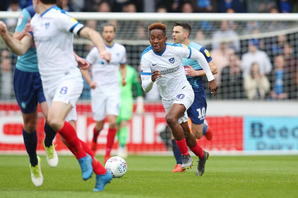 Jamal Lowe was an outstanding player for Pompey - now he's excelling at Premier League hopefuls Swansea. Picture: Joe Pepler