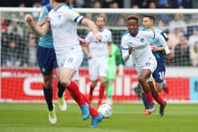 Jamal Lowe was an outstanding player for Pompey - now he's excelling at Premier League hopefuls Swansea. Picture: Joe Pepler