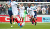Jamal Lowe was an outstanding player for Pompey - now he's excelling at Premier League hopefuls Swansea. Picture: Joe Pepler