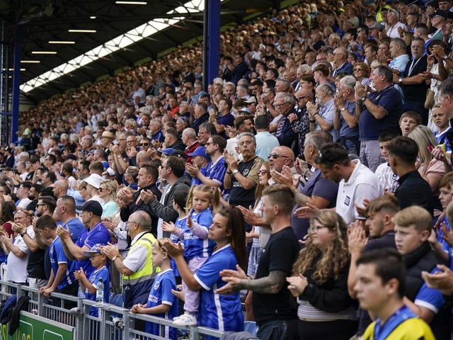 An overall crowd of 17,454 took in the game against Cheltenham