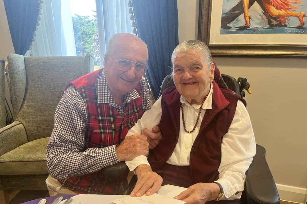 Charles and Jean Wylie celebrated 66 years of marriage.
