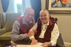 Charles and Jean Wylie celebrated 66 years of marriage.