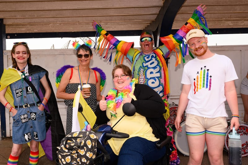 Pictured is: A group attending the Portsmouth Pride event.

Picture: Keith Woodland