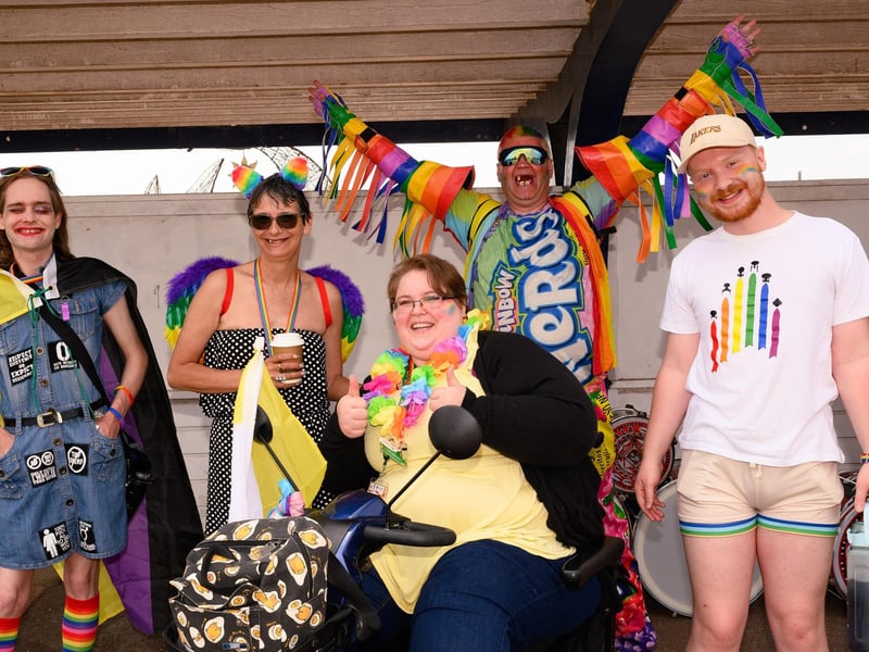 Pictured is: A group attending the Portsmouth Pride event.
Picture: Keith Woodland