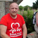 Andy at his heaviest before deciding to take care of him .