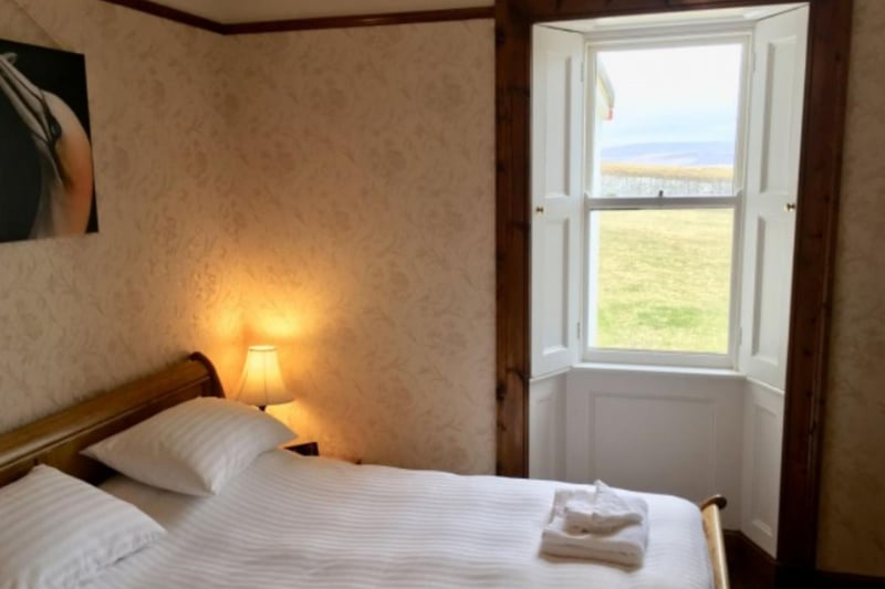 Most of the rooms in the cottage, including the bedrooms, have gorgeous sea views.