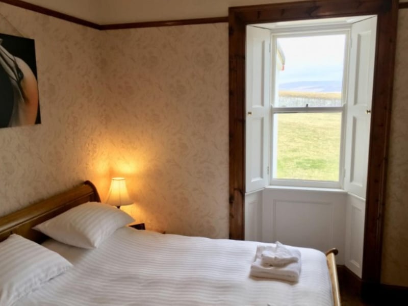 Most of the rooms in the cottage, including the bedrooms, have gorgeous sea views.