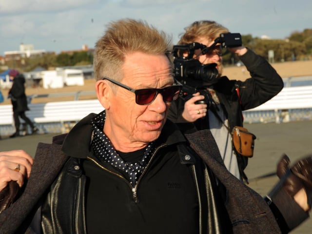Paul Cook of The Professionals outside South Parade Pier in Southsea, in March 2020. Picture: Paul Windsor
