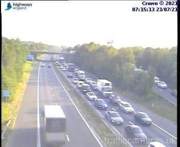 A man in his 20s has died after an incident on A3(M) between Bedhampton and Farlington. Picture: Highways England