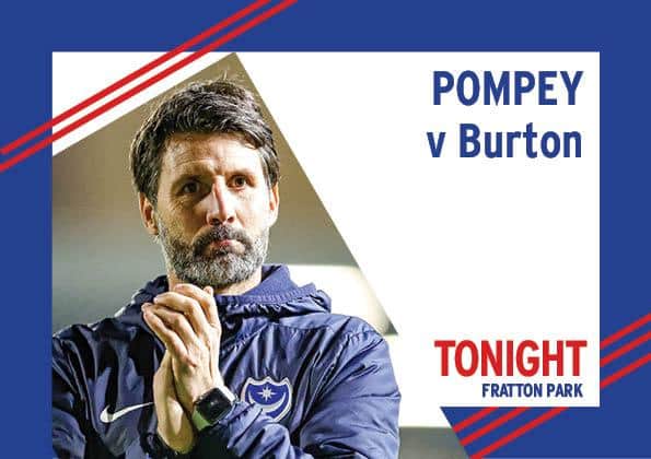 Pompey play host to Burton tonight in League One