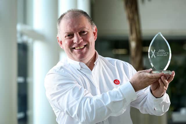 Dave MacAskill runs A1 Print Services and they have donated their services to engrave The News' Business Excellence Awards trophies. Dave is pictured at Lakeside, North Harbour
Picture: Chris Moorhouse (jpns 240521-14)