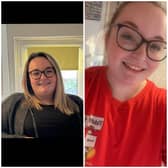 After just 12 weeks Amy had lost 2 stone 9 lbs and struggled to see the difference until this photo