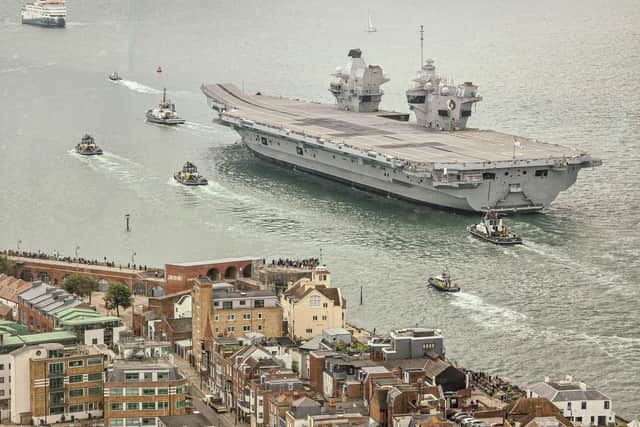 HMS Queen Elizabeth Picture: Habibur Rahman