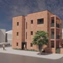 Illustration of the social housing units on Twyford Avenue, Stamshaw.