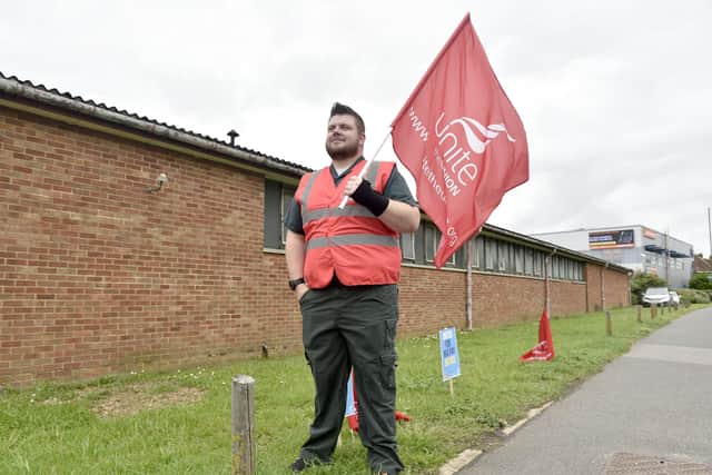 Pictured is: Daniel Bell, apprentice student paramedic.
Picture: Sarah Standing