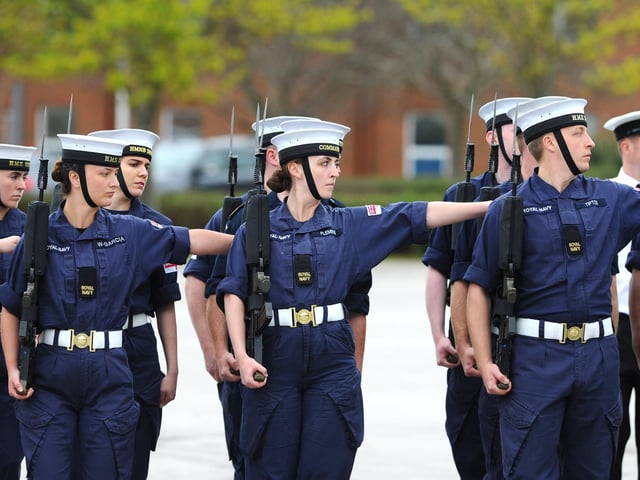 Rehearsals took place at HMS Excellent on Whale Island, Portsmouth on Friday, April 28, for the King's coronation ceremony.