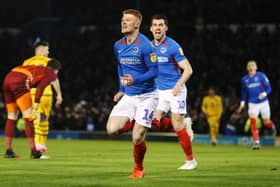 Andy Cannon scored against MK Dons in a 3-1 Pompey win when the sides met in February. Picture: Joe Pepler