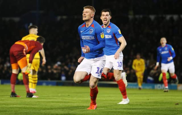 Andy Cannon scored against MK Dons in a 3-1 Pompey win when the sides met in February. Picture: Joe Pepler