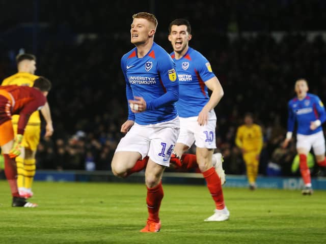 Andy Cannon scored against MK Dons in a 3-1 Pompey win when the sides met in February. Picture: Joe Pepler