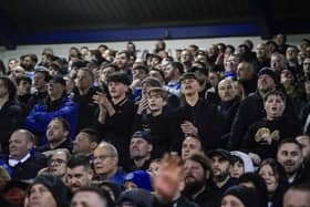 The Pompey fans were in fine voice throughout the top-of-the-table encounter at Fratton Park