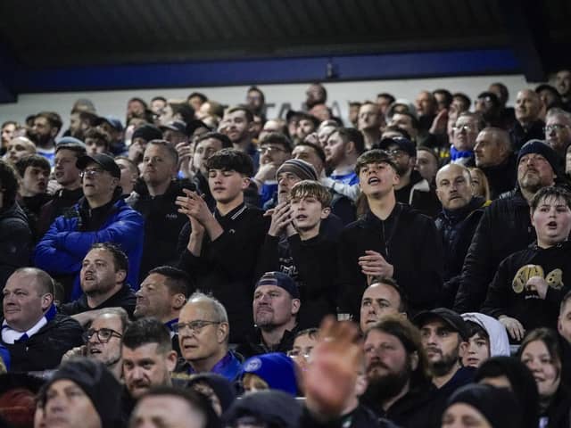The Pompey fans were in fine voice throughout the top-of-the-table encounter at Fratton Park