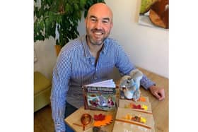 Matthew A Scott from Southsea has written a children's book called Cyril Squirrel and the Wonderfully Worrisome Task, and a pebble with a painting of Cyril on ended up 300 miles away