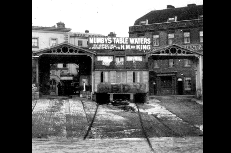 Landing stage for the chain ferry at the end of Broad Street, Old Portsmouth. Undated