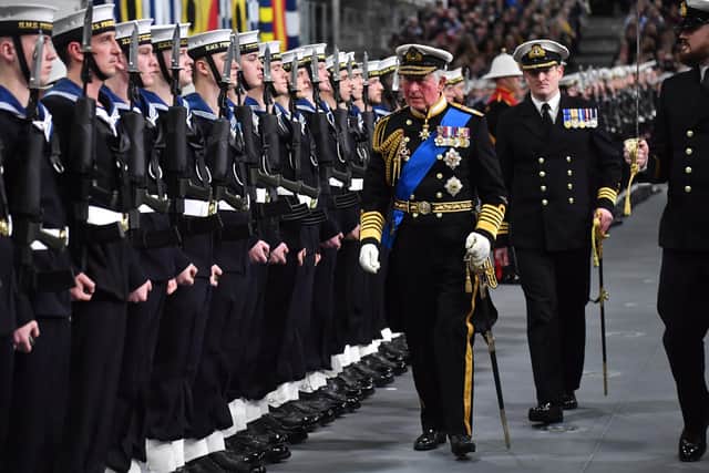 Prince Charles, Prince of Wales attends the official commissioning ceremony of HMS Prince of Wales on December 10, 2019 in Portsmouth. Photo: Arthur Edwards - WPA Pool/Getty Images