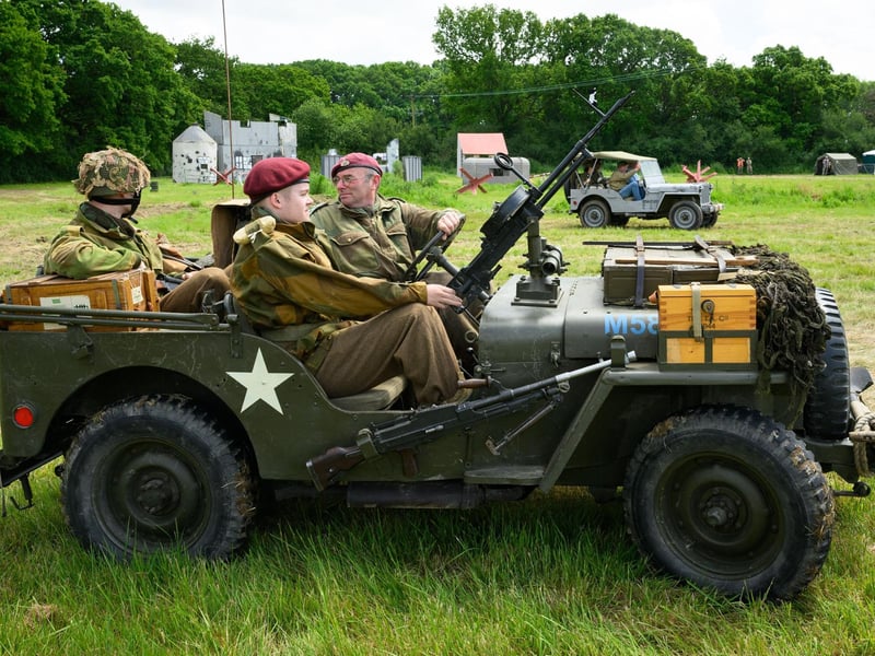 A jeep takes a trip through the grounds.Picture: Keith Woodland (260521-102)