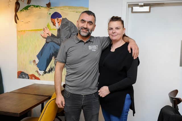 Pictured: Mehmet Ulucan and his wife Nicola Ulucan at Mehmet's Kitchen. Picture: Habibur Rahman