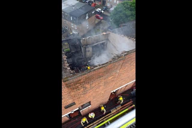 Fire in Grafton Street.