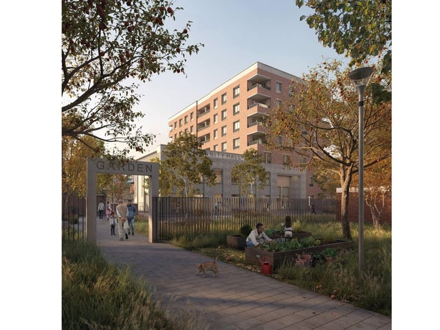CGI image showing how the Somers Orchard project could look on the former site of Horatia and Lemington houses in Portsmouth