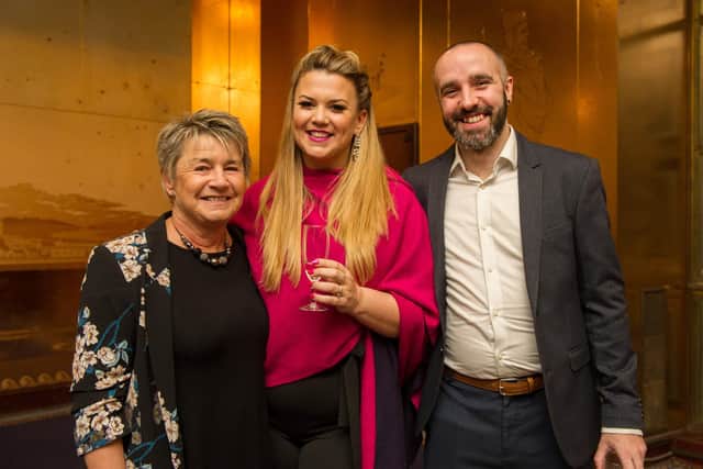 Guest at last year's awards, Phyllis Sheldon, Annalise James and Tim Ryan.