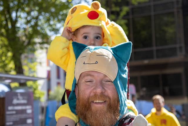 Chris and Son Stone, 1 as Snorlax and Pikachu
Photos by Alex Shute