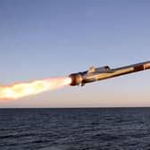 Naval Strike Missile in flight.