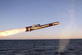 Naval Strike Missile in flight.