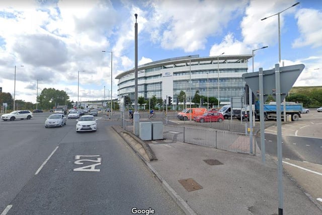 Both Johnson and Johnson and the roundabout are both gone, but if you are a Pompey native you might recognise the Marriott junction as the site of the old roundabout.