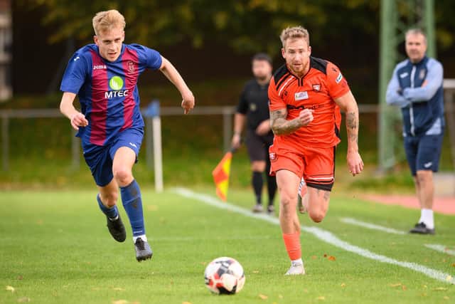 Portchester's Liam Robinson on the run at US Portsmouth. Picture: Keith Woodland
