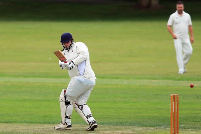 Waterlooville's Tom Vetcher on his way to a century against Bedhampton 2nds
Picture: Chris Moorhouse