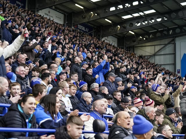 20,113 fans were packed into Fratton Park as Pompeym welcomed their biggest crowd into PO4 for more than 13 years