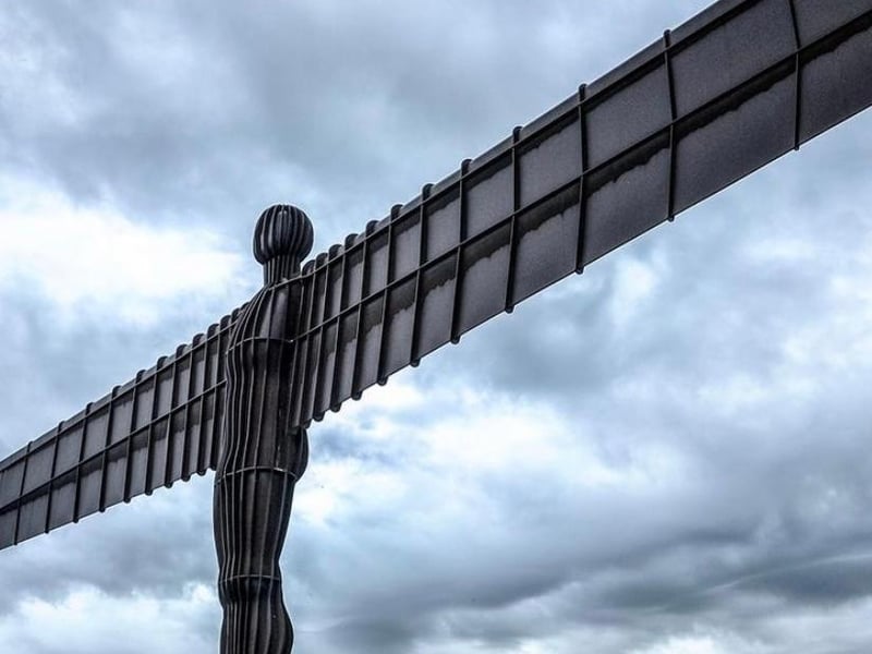 The Angel of the North, Gateshead, was 26th on 11%.