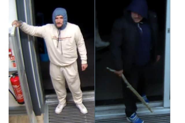 Hampshire and Isle of Wight Constabulary are looking to speak to these two men about an incident in a Hayling Island Co-op store.