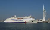 Lovely image of Brittany ferry 'Salamanca' passing the Spinnaker Tower on Saturday 26th March 2022 taken by Tony Weaver