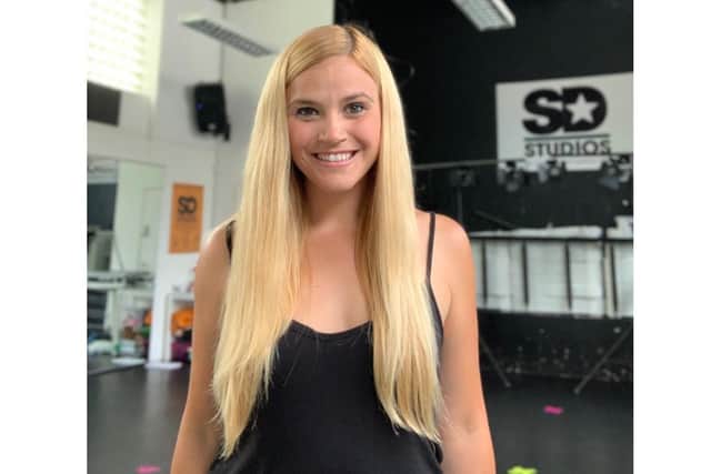 X Factor pop duo Same Difference - made up of siblings Sarah Wilson and Sean Smith - have released a charity single called One Life, One Love to raise money for the NHS, featuring students from SD studios in Buckland. Pictured: Sarah Wilson in SD Studios