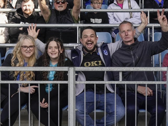 Pompey fans played a big role in carrying their team to a massive three points in their Championship survival battle against Blackburn Rovers.