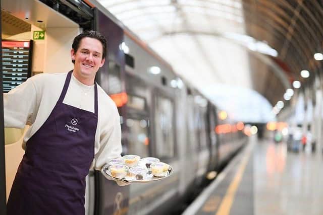 Passengers boarding the new 4:34am Heathrow Express train - the earliest-ever service - were treated to a surprise breakfast from Quaker Oats and foodie TV personality David Templer